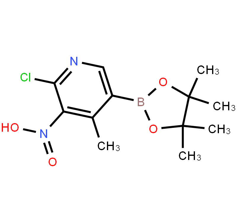 2-Chloro-4-methyl-3-nitropyridine-5-boronic acid pinacol ester