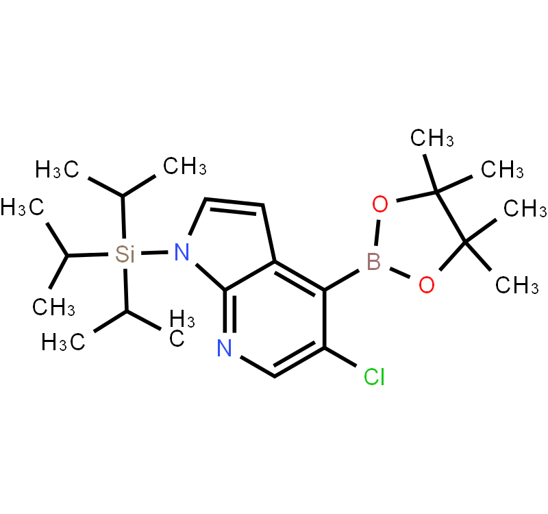 5-Chloro-1-(triisopropylsilyl)-1H-pyrrolo[2,3-B]pyridine-4-boronic acid pinacol ester