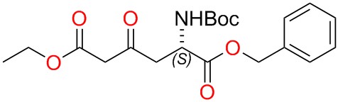 1-benzyl 6-ethyl (S)-2-((tert-butoxycarbonyl)amino)-4-oxohexanedioate