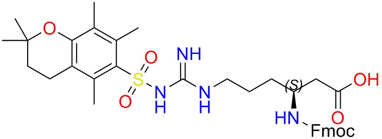 Fmoc-L-beta-Homoarginine(Pmc)