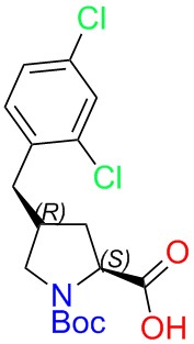 (2S,4R)-1-(tert-butoxycarbonyl)-4-(2,4-dichlorobenzyl)pyrrolidine-2-carboxylic acid
