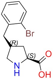 (2S,4R)-4-(2-bromobenzyl)pyrrolidine-2-carboxylic acid