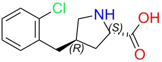 (2S,4R)-4-(2-chlorobenzyl)pyrrolidine-2-carboxylic acid