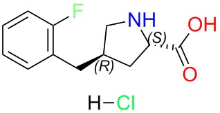 (2S,4R)-4-(2-fluorobenzyl)pyrrolidine-2-carboxylic acid hydrochloride