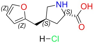 (2S,4S)-4-(furan-2-ylmethyl)pyrrolidine-2-carboxylic acid hydrochloride