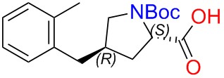 (2S,4R)-1-(tert-butoxycarbonyl)-4-(2-methylbenzyl)pyrrolidine-2-carboxylic acid