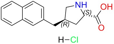 (2S,4R)-4-(naphthalen-2-ylmethyl)pyrrolidine-2-carboxylic acid hydrochloride