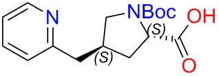 (2S,4S)-1-(tert-butoxycarbonyl)-4-(pyridin-2-ylmethyl)pyrrolidine-2-carboxylic acid hydrochloride