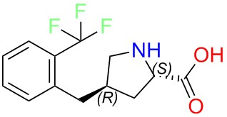 (2S,4R)-4-(2-(trifluoromethyl)benzyl)pyrrolidine-2-carboxylic acid