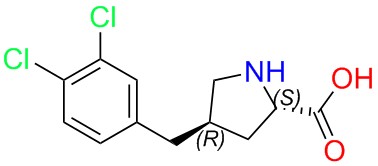 (2S,4R)-4-(3,4-dichlorobenzyl)pyrrolidine-2-carboxylic acid