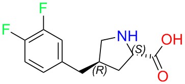 (2S,4R)-4-(3,4-difluorobenzyl)pyrrolidine-2-carboxylic acid