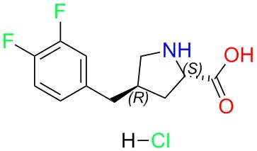 (2S,4R)-4-(3,4-difluorobenzyl)pyrrolidine-2-carboxylic acid hydrochloride