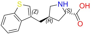 (2S,4R)-4-(benzo[b]thiophen-3-ylmethyl)pyrrolidine-2-carboxylic acid
