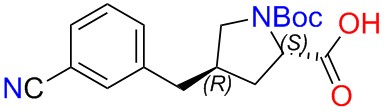 (2S,4R)-1-(tert-butoxycarbonyl)-4-(3-cyanobenzyl)pyrrolidine-2-carboxylic acid