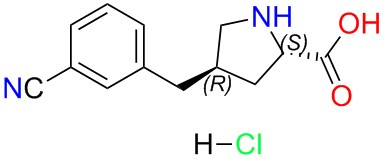 (2S,4R)-4-(3-cyanobenzyl)pyrrolidine-2-carboxylic acid hydrochloride