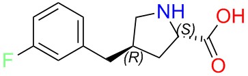 (2S,4R)-4-(3-fluorobenzyl)pyrrolidine-2-carboxylic acid