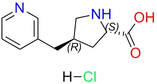 (2S,4R)-4-(pyridin-3-ylmethyl)pyrrolidine-2-carboxylic acid dihydrochloride