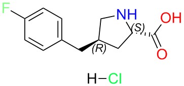 (2S,4R)-4-(4-fluorobenzyl)pyrrolidine-2-carboxylic acid hydrochloride