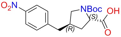 (2S,4R)-1-(tert-butoxycarbonyl)-4-(4-nitrobenzyl)pyrrolidine-2-carboxylic acid