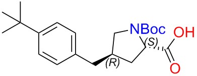 (2S,4R)-1-(tert-butoxycarbonyl)-4-(4-tert-butylbenzyl)pyrrolidine-2-carboxylic acid