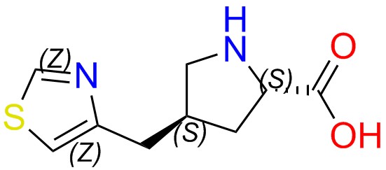 (2S,4S)-4-(thiazol-4-ylmethyl)pyrrolidine-2-carboxylic acid