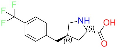 (2S,4R)-4-(4-(trifluoromethyl)benzyl)pyrrolidine-2-carboxylic acid