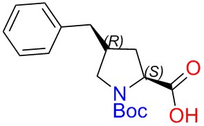 (2S,4R)-4-benzyl-1-(tert-butoxycarbonyl)pyrrolidine-2-carboxylic acid