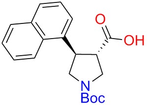 Boc-(+/-)-trans-4-(1-naphthyl)-pyrrolidine-3-carboxylicacid