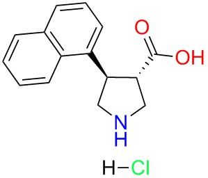 (+/-)-trans-4-(1-naphthyl)-pyrrolidine-3-carboxylicacid-HCl