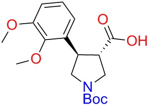 Boc-(+/-)-trans-4-(2,3-dimethoxy-phenyl)-pyrrolidine-3-carboxylicacid