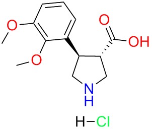 (+/-)-trans-4-(2,3-dimethoxy-phenyl)-pyrrolidine-3-carboxylicacid-HCl
