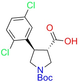 Boc-(+/-)-trans-4-(2,5-dichloro-phenyl)-pyrrolidine-3-carboxylicacid