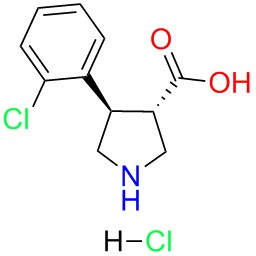 (+/-)-trans-4-(2-chloro-phenyl)-pyrrolidine-3-carboxylicacid-HCl