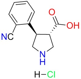 (+/-)-trans-4-(2-cyano-phenyl)-pyrrolidine-3-carboxylicacid-HCl