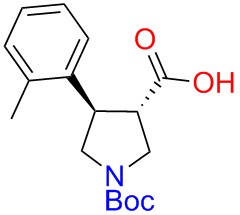 Boc-(+/-)-trans-4-(2-methyl-phenyl)-pyrrolidine-3-carboxylicacid
