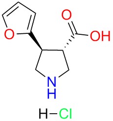 (+/-)-trans-4-(2-furanyl)-pyrrolidine-3-carboxylicacid-HCl