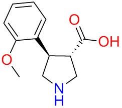 (+/-)-trans-4-(2-methoxy-phenyl)-pyrrolidine-3-carboxylicacid