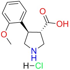 (+/-)-trans-4-(2-methoxy-phenyl)-pyrrolidine-3-carboxylicacid-HCl