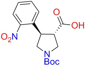 Boc-(+/-)-trans-4-(2-nitro-phenyl)-pyrrolidine-3-carboxylicacid