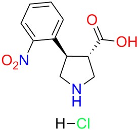 (+/-)-trans-4-(2-nitro-phenyl)-pyrrolidine-3-carboxylicacid-HCl