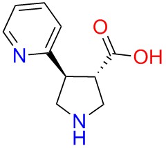 (+/-)-trans-4-(2-pyridinyl)-pyrrolidine-3-carboxylicacid