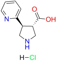 (+/-)-trans-4-(2-pyridinyl)-pyrrolidine-3-carboxylicacid-2HCl