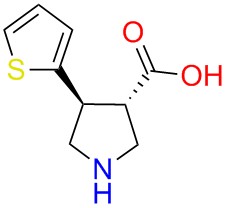 (+/-)-trans-4-(2-thienyl)-pyrrolidine-3-carboxylicacid