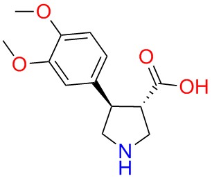 (+/-)-trans-4-(3,4-dimethoxy-phenyl)-pyrrolidine-3-carboxylicacid