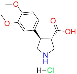 (+/-)-trans-4-(3,4-dimethoxy-phenyl)-pyrrolidine-3-carboxylicacid-HCl