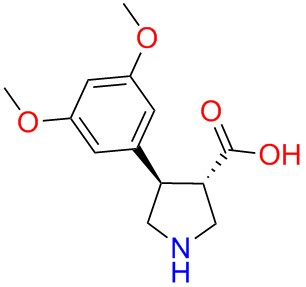 (+/-)-trans-4-(3,5-dimethoxy-phenyl)-pyrrolidine-3-carboxylicacid