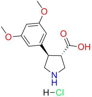(+/-)-trans-4-(3,5-dimethoxy-phenyl)-pyrrolidine-3-carboxylicacid-HCl