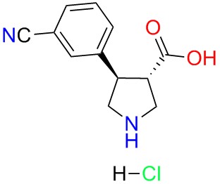 (+/-)-trans-4-(3-cyano-phenyl)-pyrrolidine-3-carboxylicacid-HCl