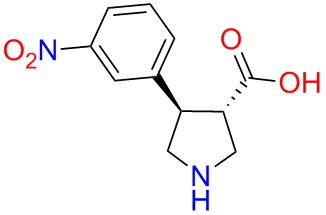 (+/-)-trans-4-(3-nitro-phenyl)-pyrrolidine-3-carboxylicacid