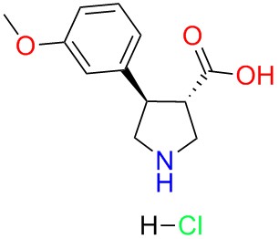 (+/-)-trans-4-(3-hydroxy-phenyl)-pyrrolidine-3-carboxylicacid-HCl